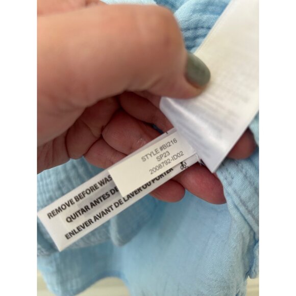 J. Crew Women’s light Blue Gauze Button-up Shirt - Picture 8 of 11